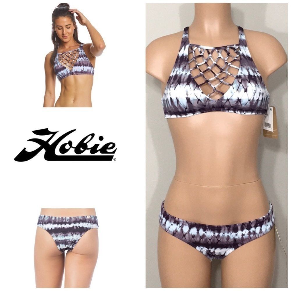 HOBIE Dyemond Crochet bikini. NWT